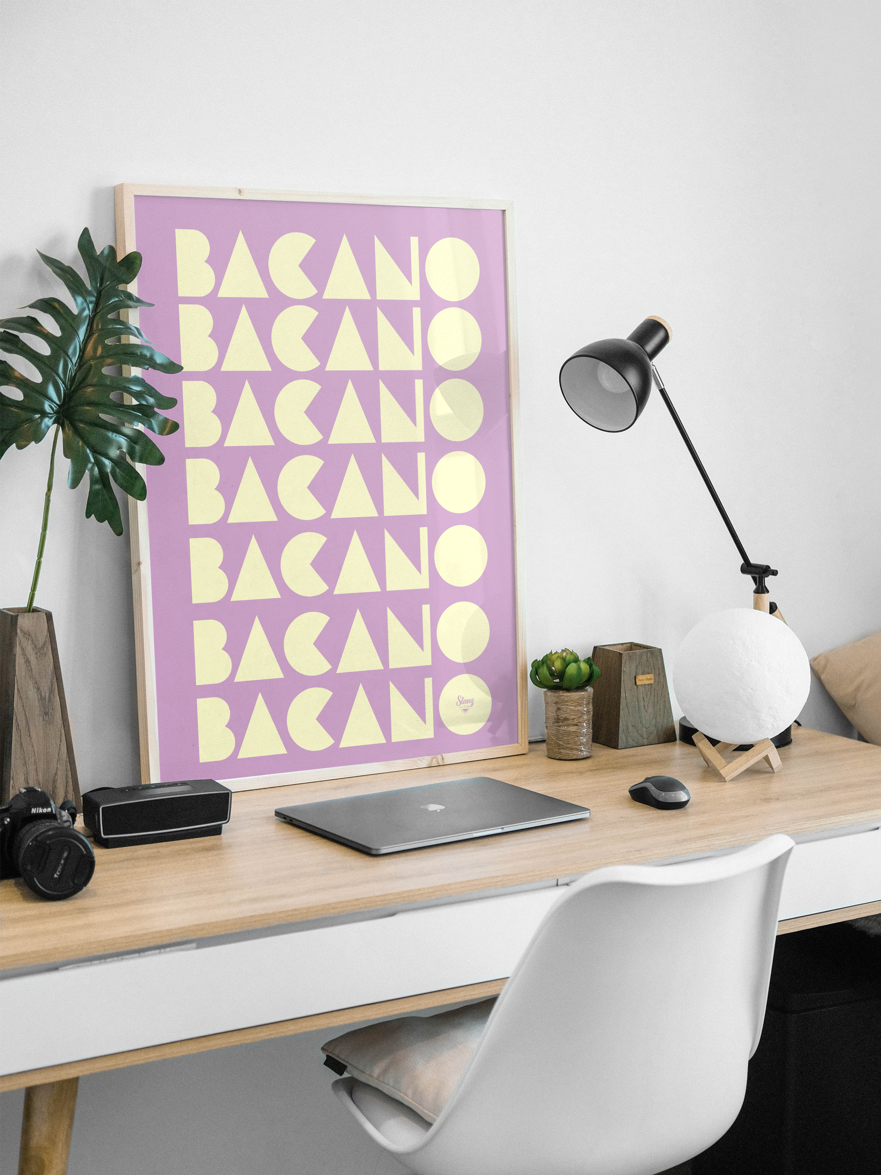 Spanish Classroom Decor with Colombian Slang Educational Colombian slang poster displayed on a desk with notebooks and study materials.