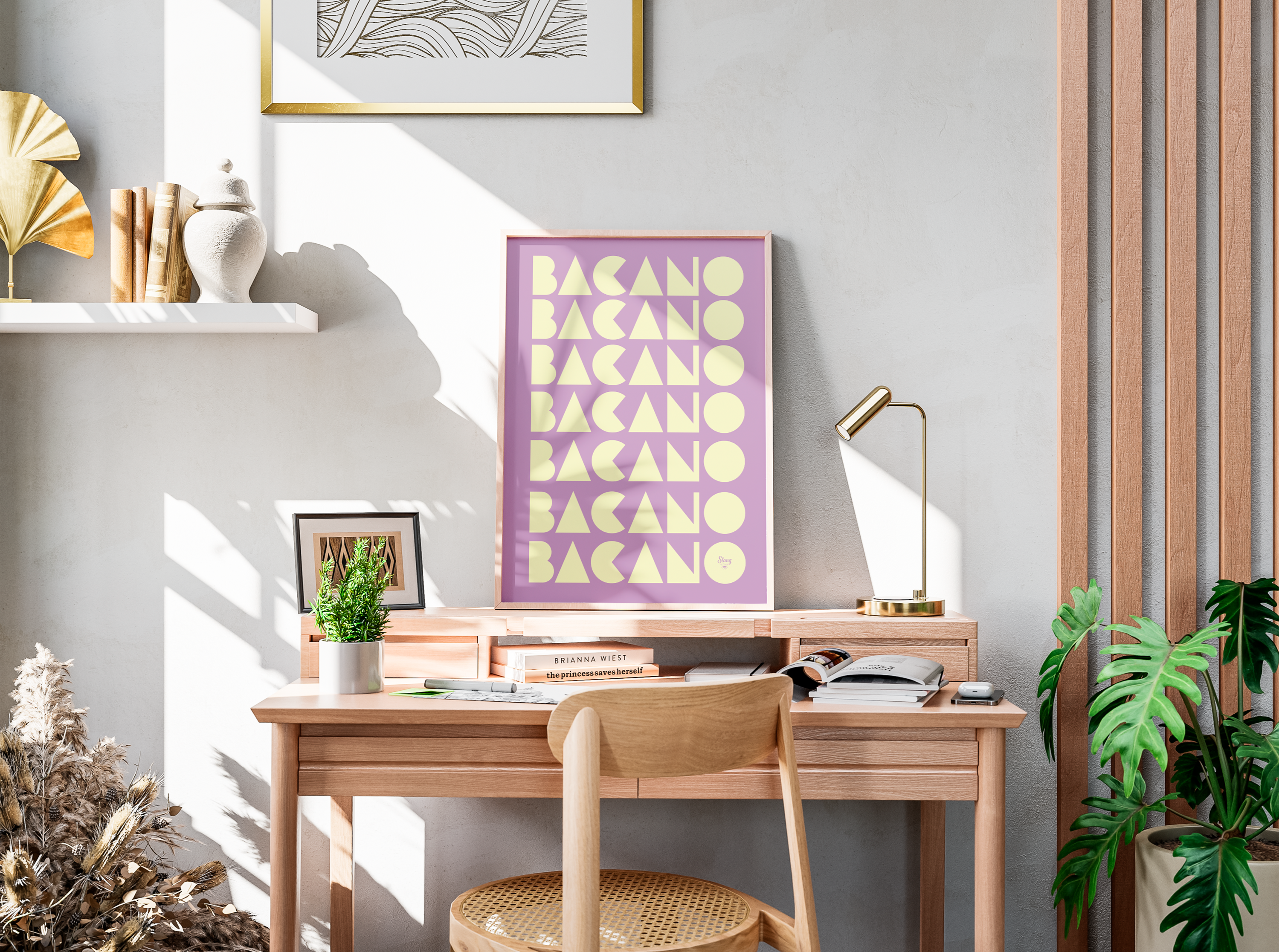 Spanish Classroom Decor with Colombian Slang Educational Colombian slang poster displayed on a desk with notebooks and study materials.